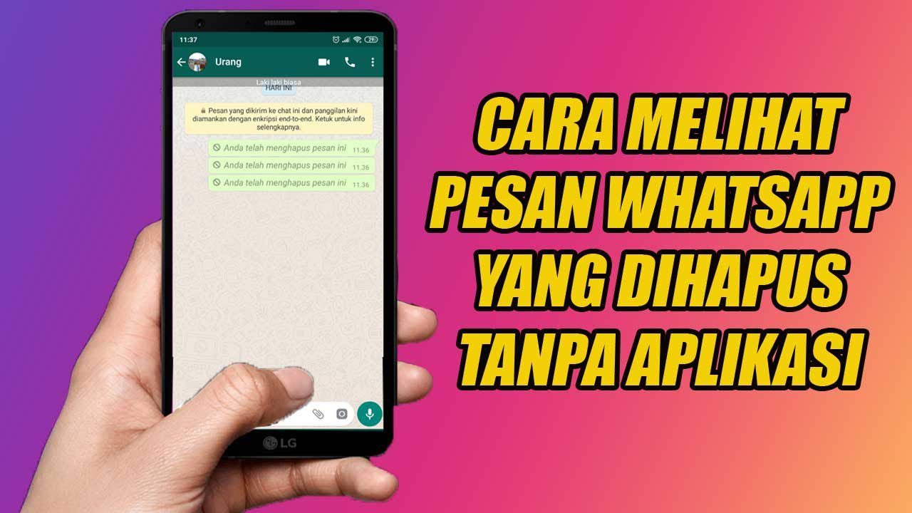 Dihapus pesan yang telah mengetahui aplikasi selanjutnya centang