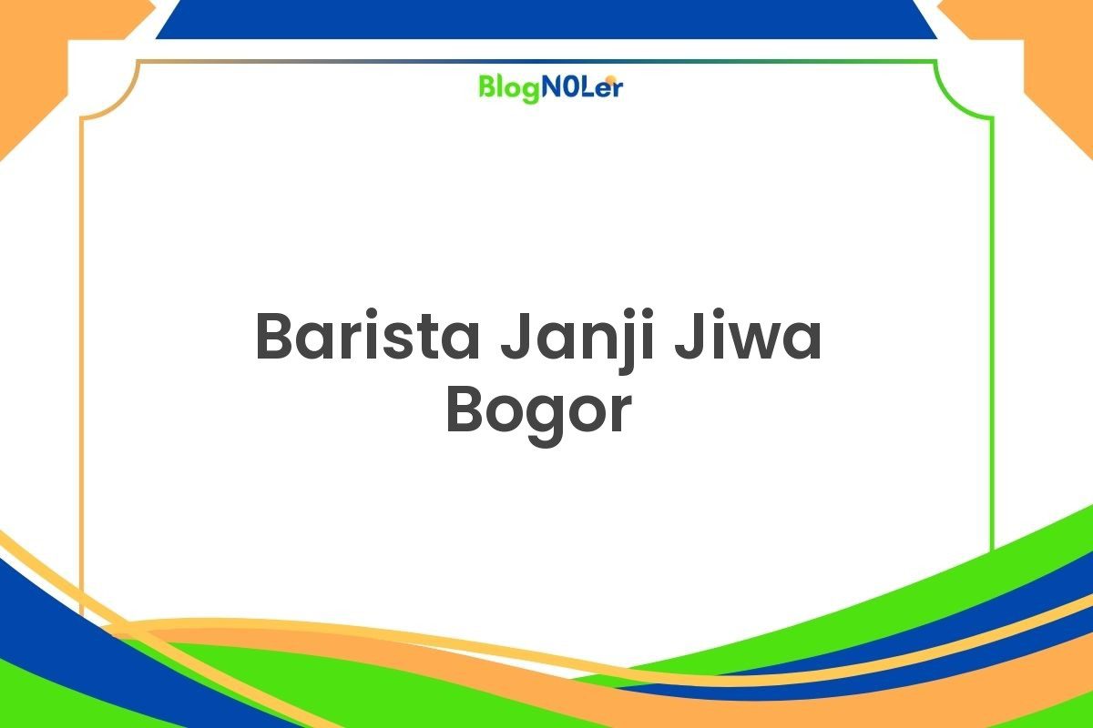 Barista Janji Jiwa Bogor