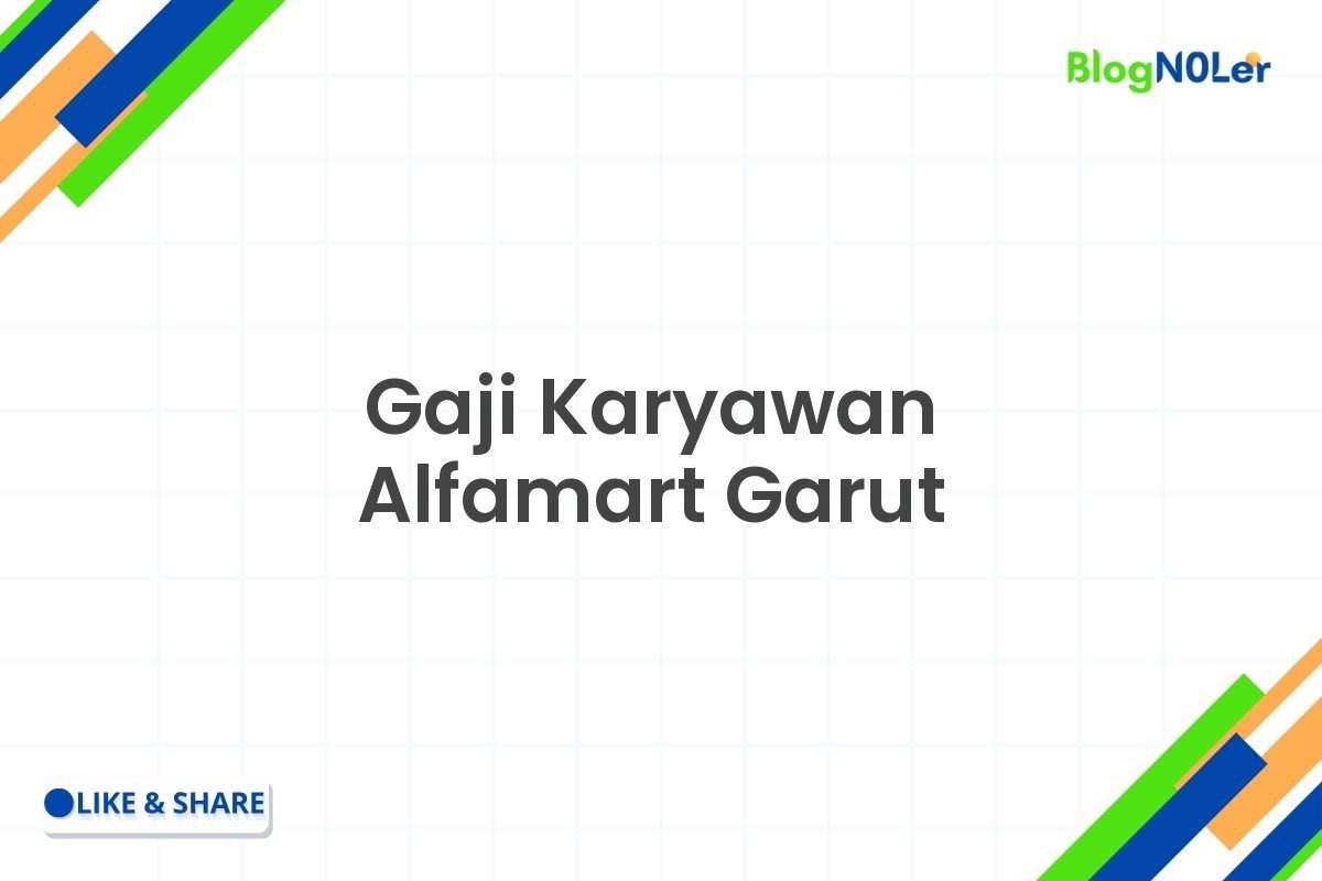 Gaji Karyawan Alfamart Garut