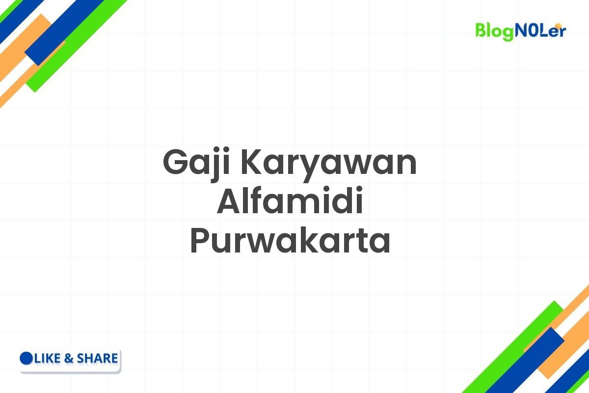 Gaji Karyawan Alfamidi Purwakarta