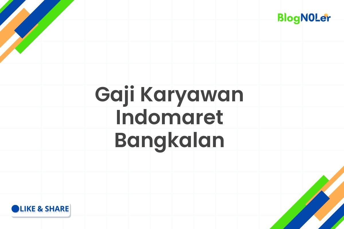 Gaji Karyawan Indomaret Bangkalan