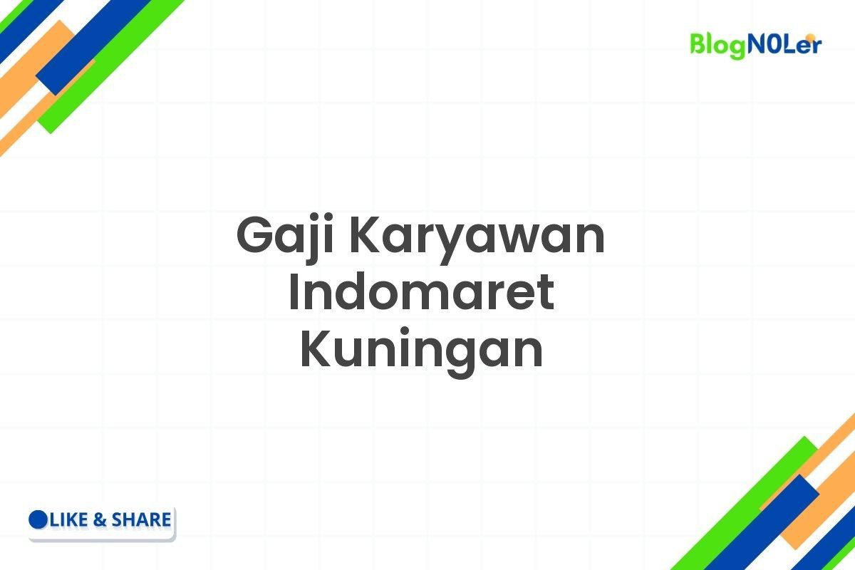 Gaji Karyawan Indomaret Kuningan