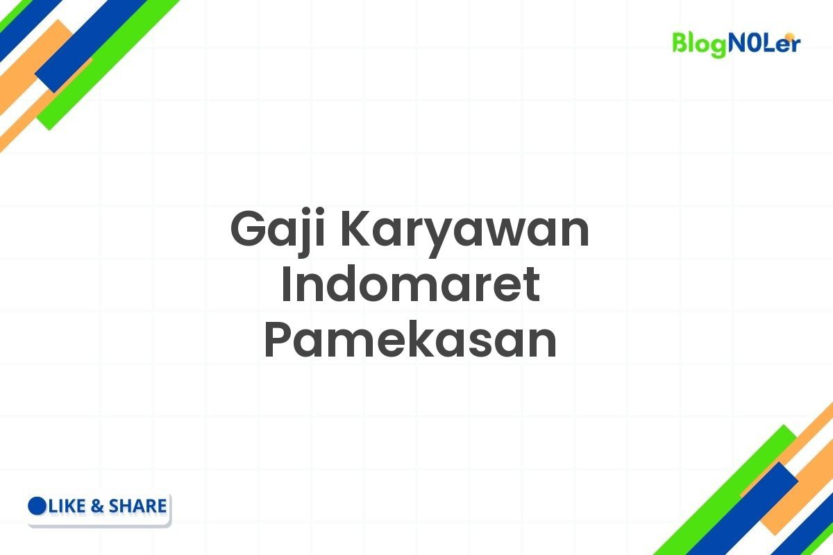 Gaji Karyawan Indomaret Pamekasan