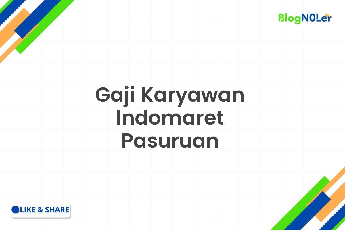 Gaji Karyawan Indomaret Pasuruan