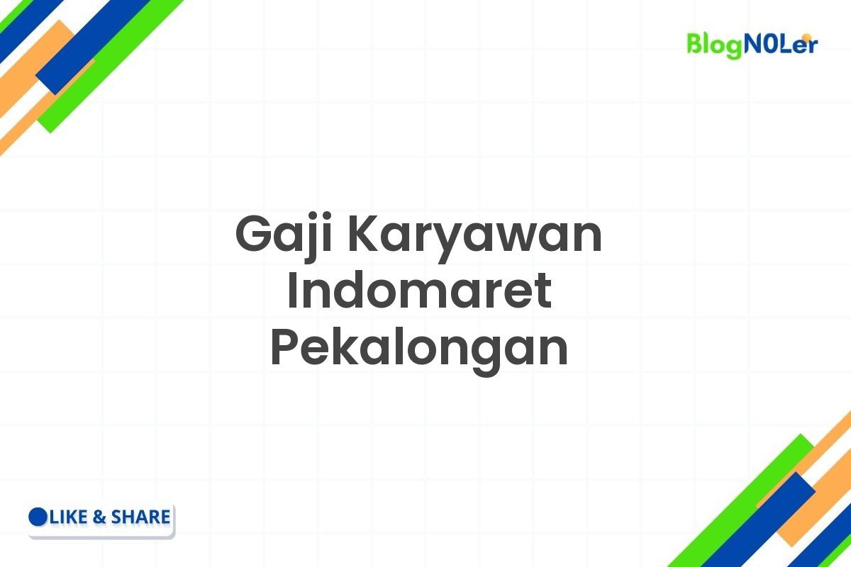 Gaji Karyawan Indomaret Pekalongan