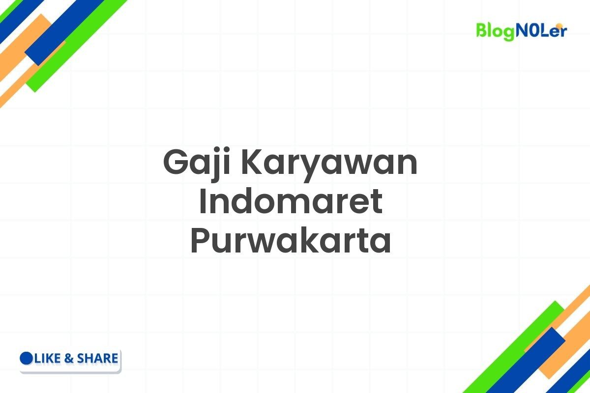 Gaji Karyawan Indomaret Purwakarta