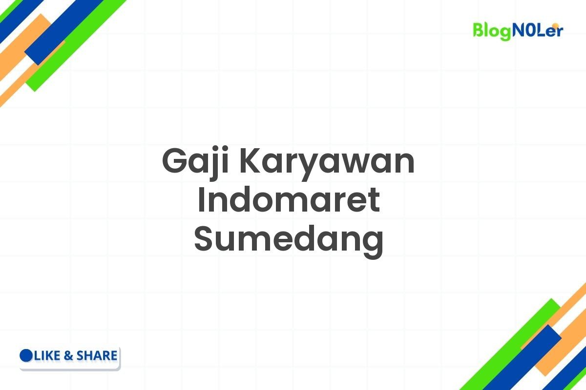 Gaji Karyawan Indomaret Sumedang