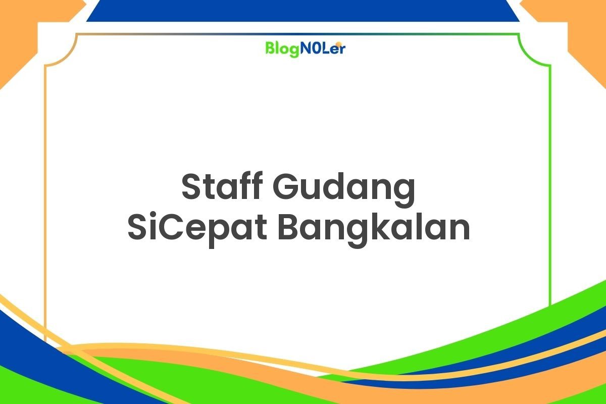 Staff Gudang SiCepat Bangkalan