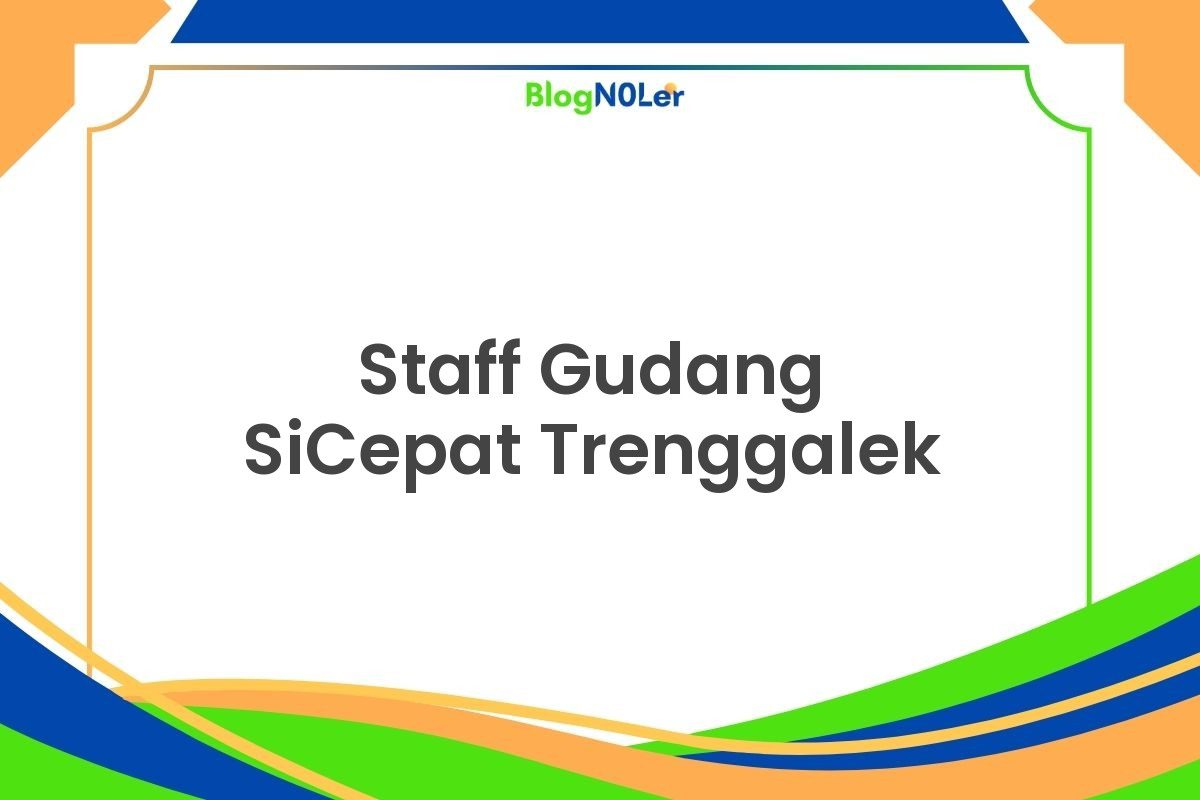 Staff Gudang SiCepat Trenggalek