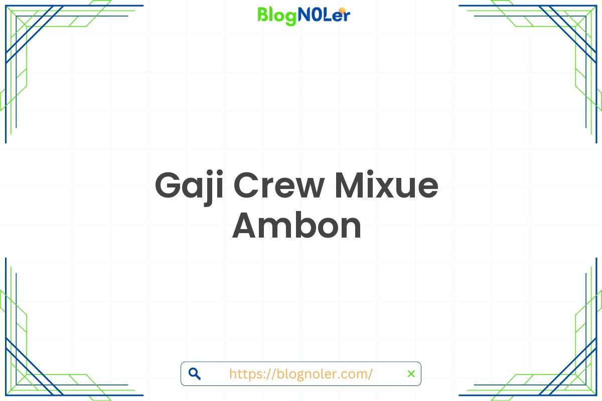 Gaji Crew Mixue Ambon