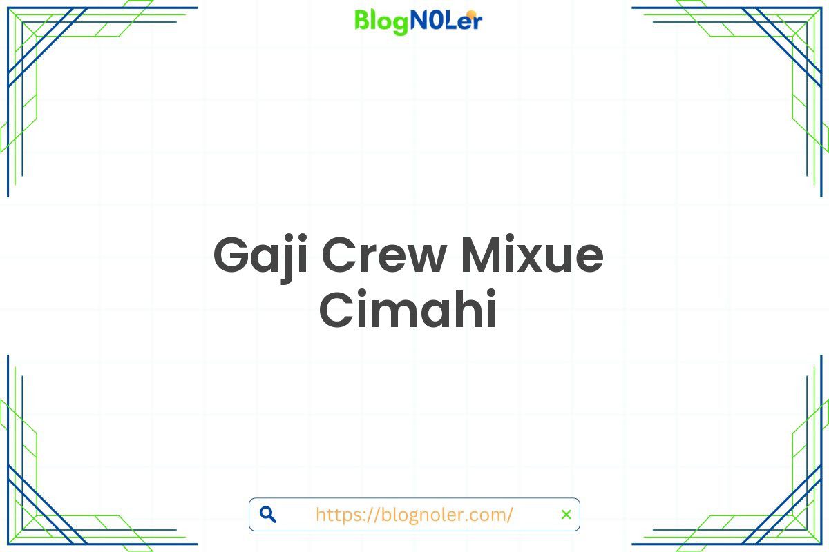 Gaji Crew Mixue Cimahi