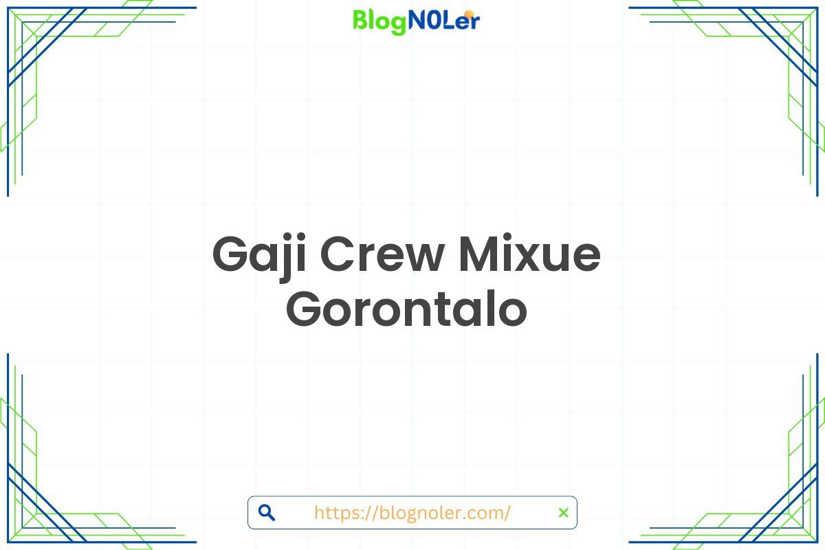 Gaji Crew Mixue Gorontalo