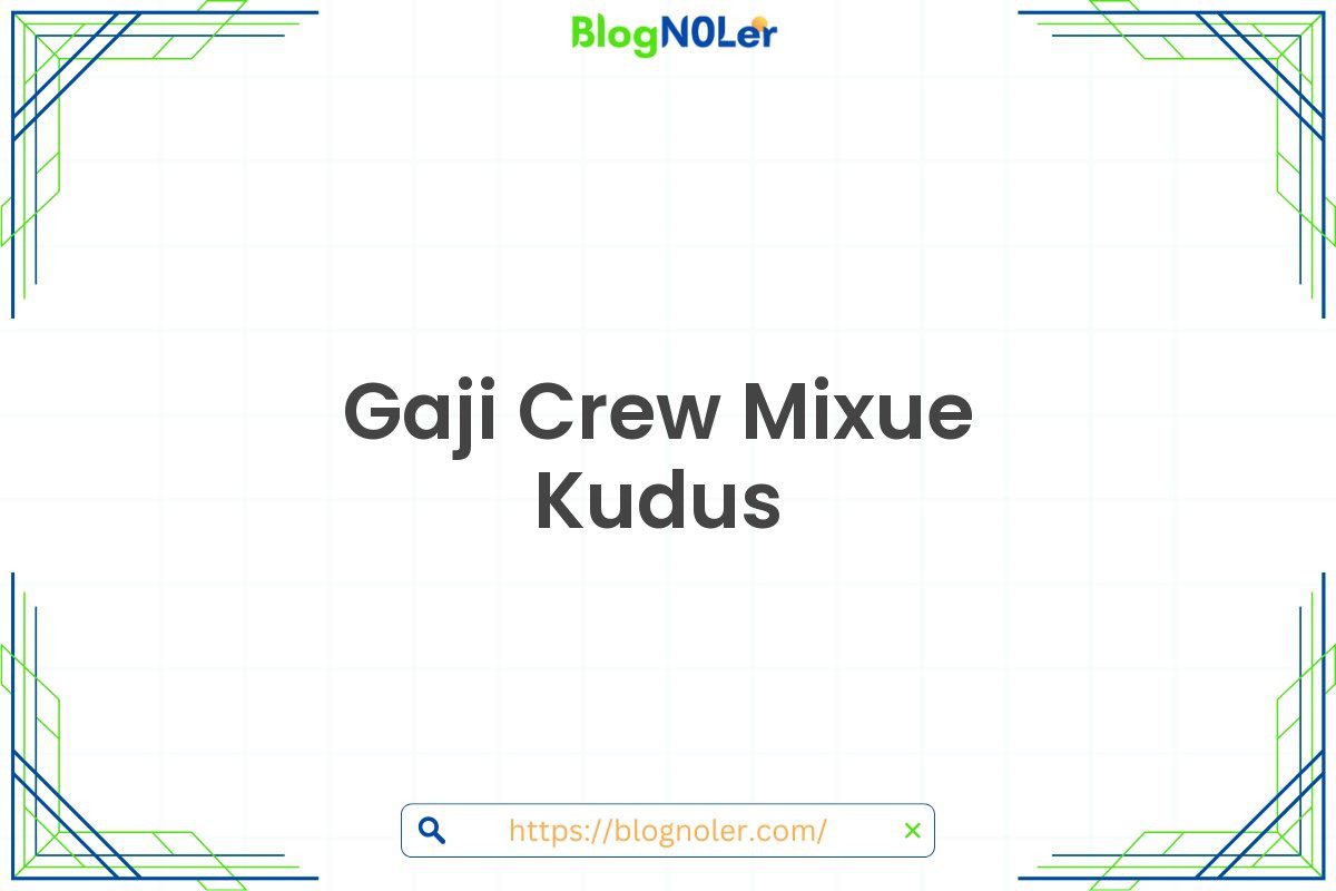 Gaji Crew Mixue Kudus