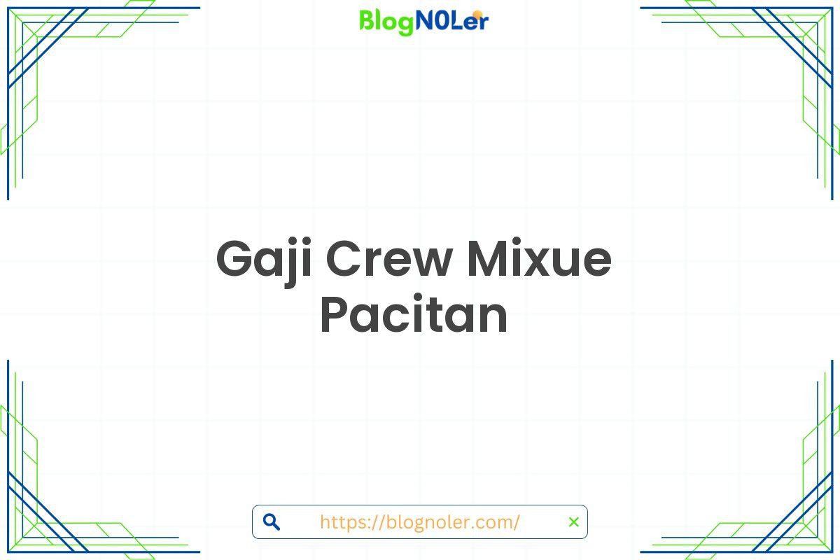 Gaji Crew Mixue Pacitan