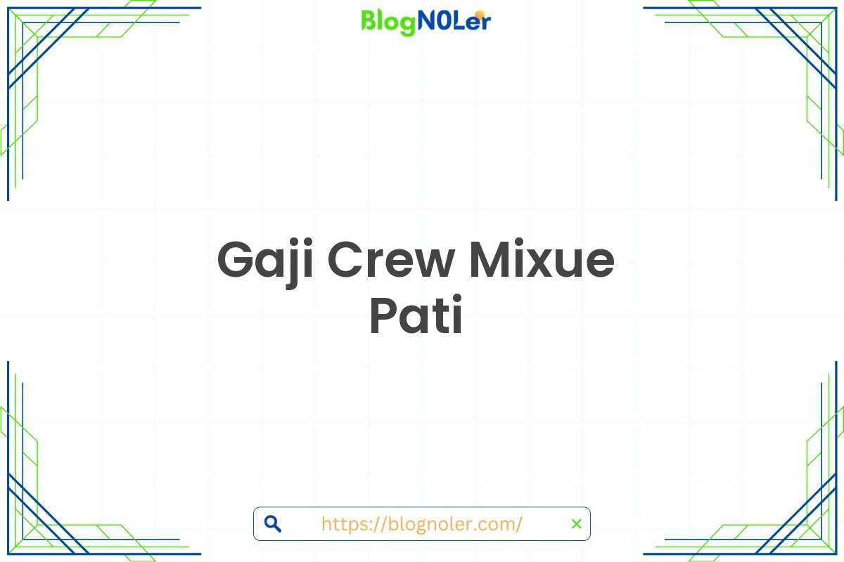 Gaji Crew Mixue Pati