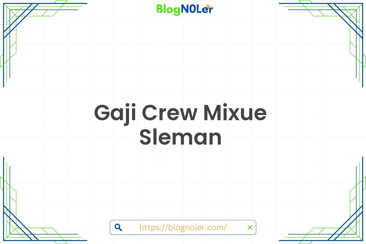 Gaji Crew Mixue Sleman