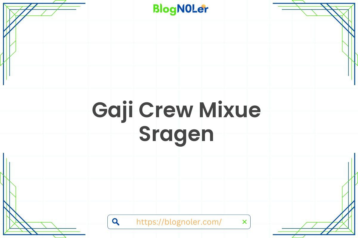 Gaji Crew Mixue Sragen