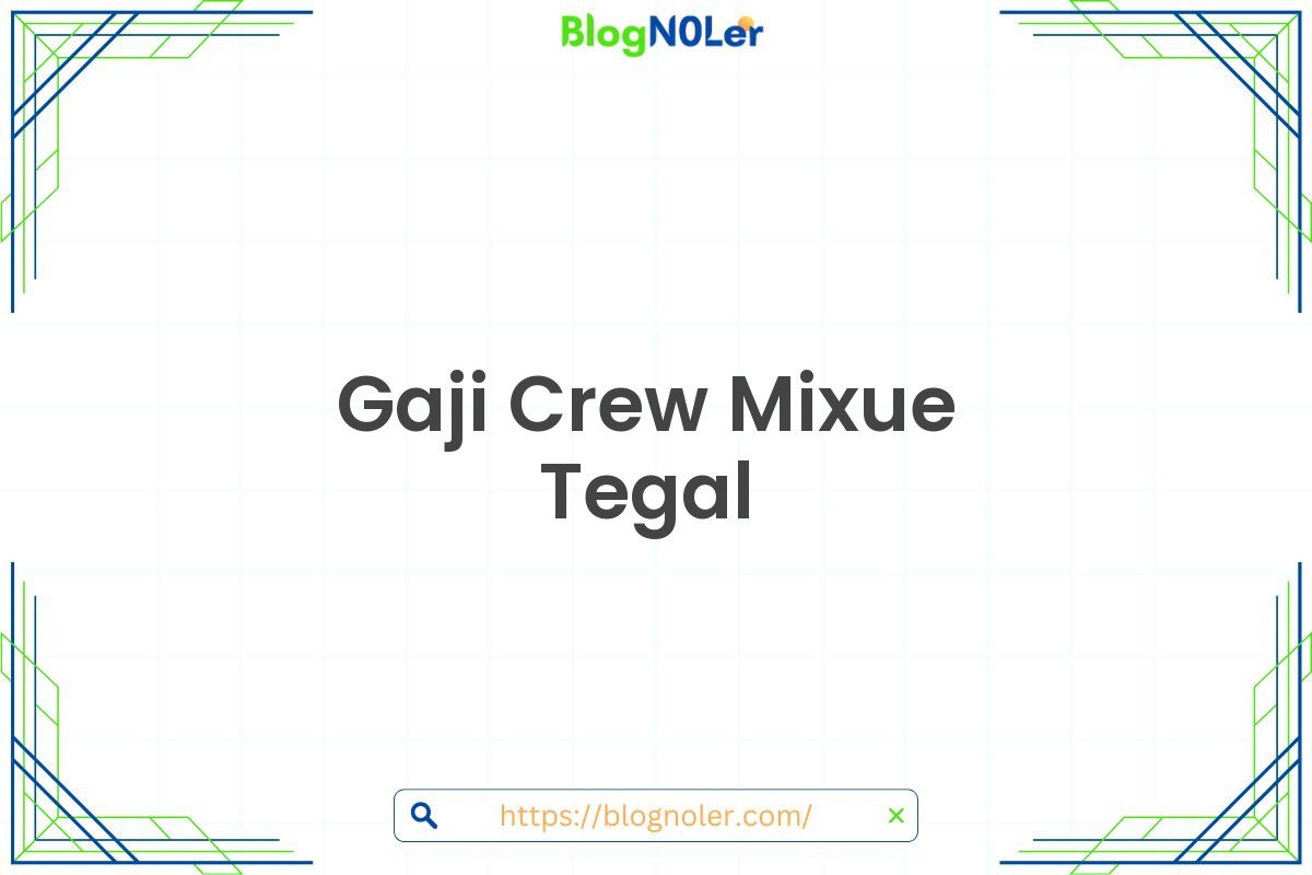 Gaji Crew Mixue Tegal