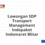 Lowongan SDP Transport Management Indopaket Indomaret Blitar