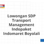 Lowongan SDP Transport Management Indopaket Indomaret Boyolali