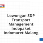 Lowongan SDP Transport Management Indopaket Indomaret Malang