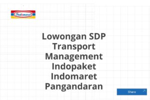 Lowongan SDP Transport Management Indopaket Indomaret Pangandaran