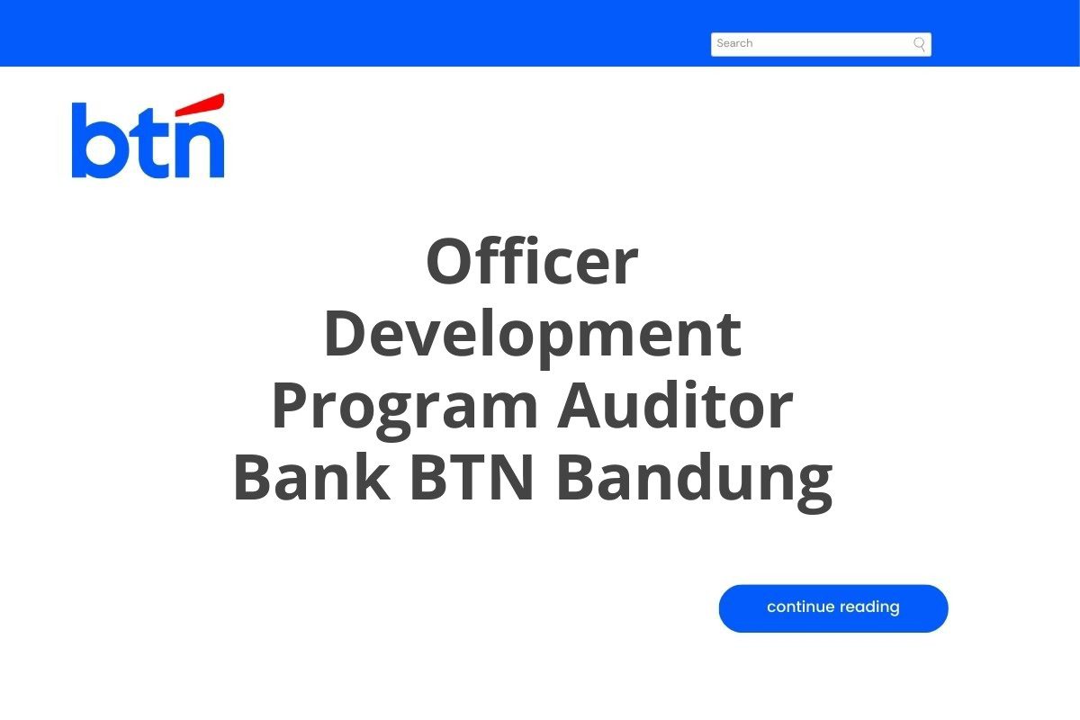 Officer Development Program Auditor Bank BTN Bandung