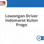 Lowongan Driver Indomaret Kulon Progo