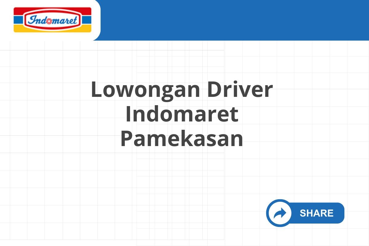 Lowongan Driver Indomaret Pamekasan