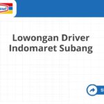 Lowongan Driver Indomaret Subang