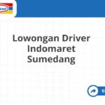 Lowongan Driver Indomaret Sumedang