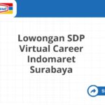 Lowongan SDP Virtual Career Indomaret Surabaya