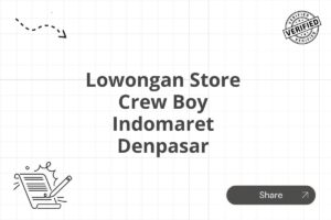 Lowongan Store Crew Boy Indomaret Denpasar