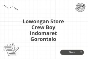 Lowongan Store Crew Boy Indomaret Gorontalo