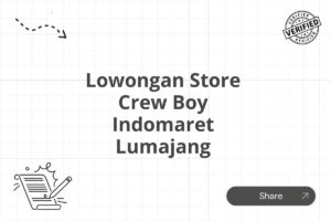 Lowongan Store Crew Boy Indomaret Lumajang